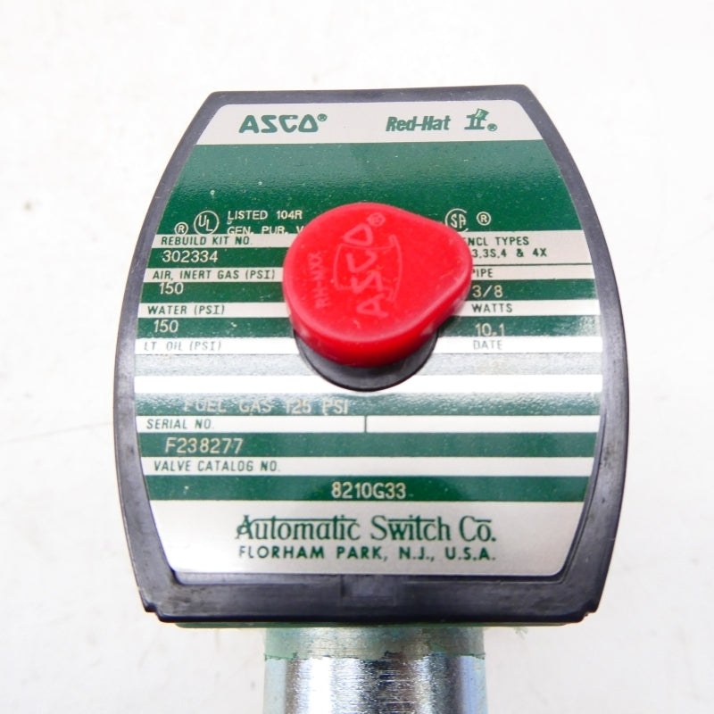 ASCO 8210G33 110/120V 125-150PSI 3/8" NSMP