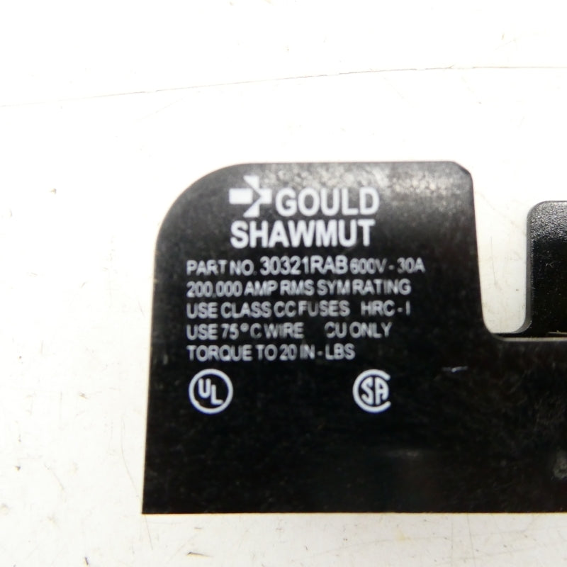 GOULD SHAWMUT 30321RAB 600V 30A NSNP