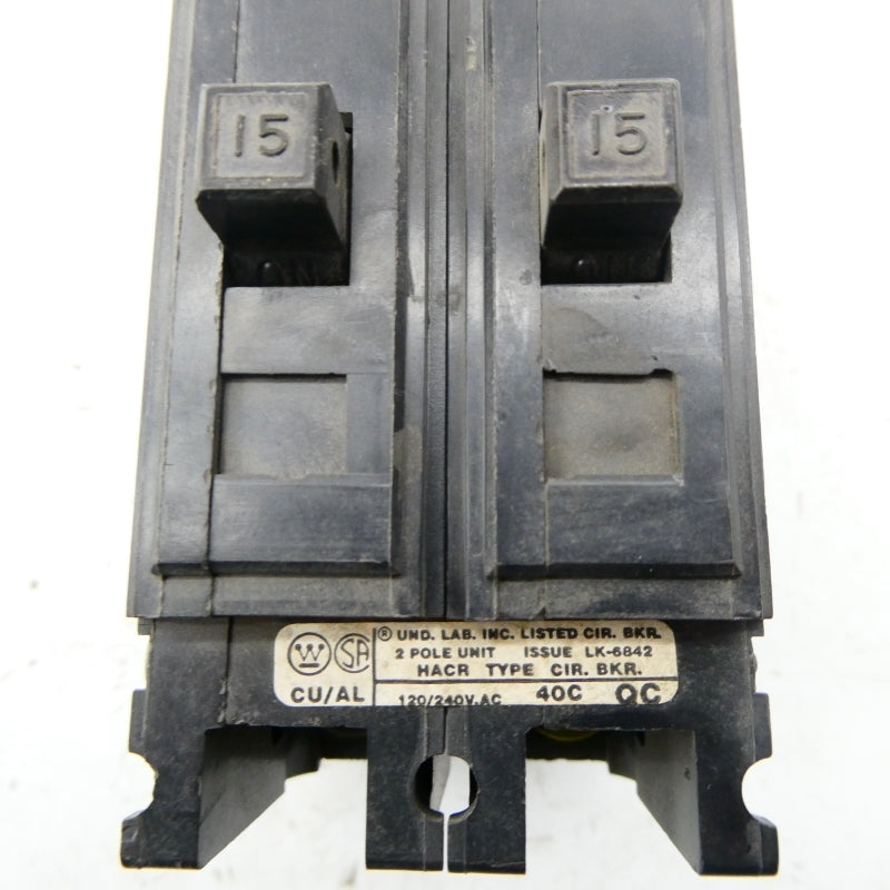 WESTINGHOUSE HACR215 120/240VAC 15A NSNP