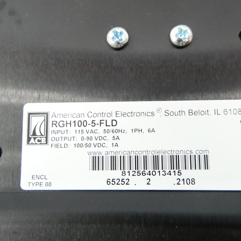 AMERICAN CONTROL ELECTRONICS RGH100-5-FLD 115VAC 6A NSMP
