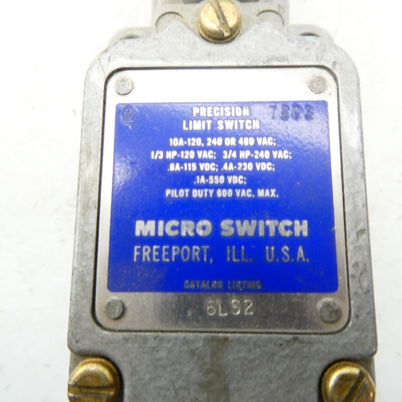 MICRO SWITCH 6LS2 600VAC 10A NSNP