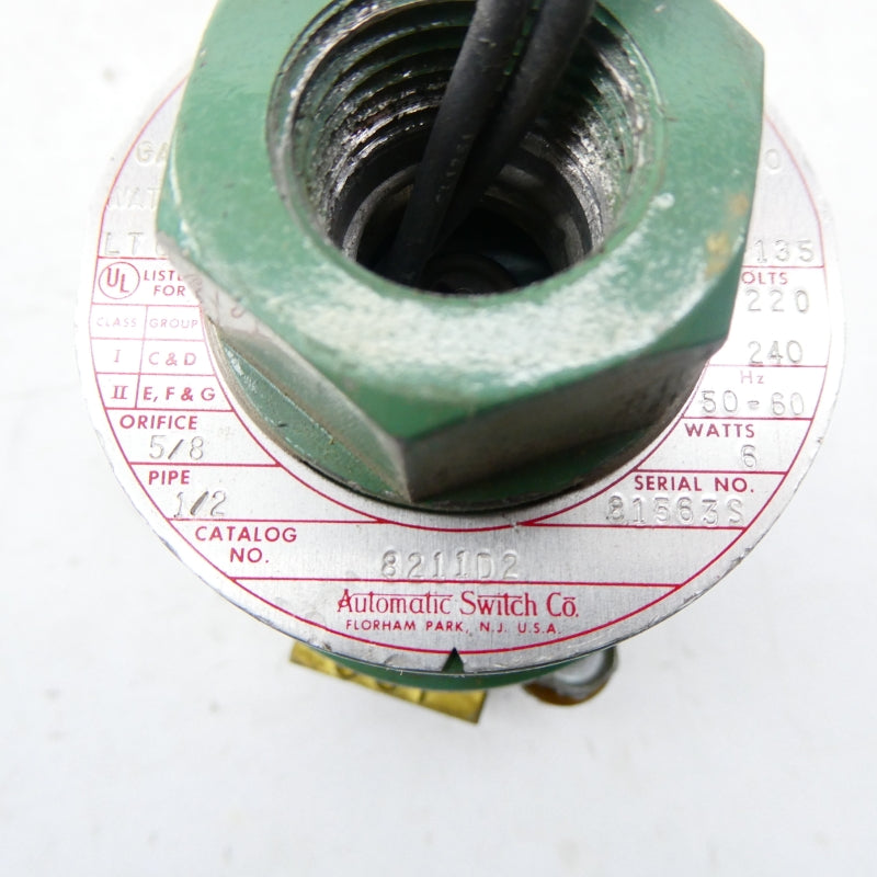 ASCO 8211D2 220/240V 5-200PSI 1/2" NSNP