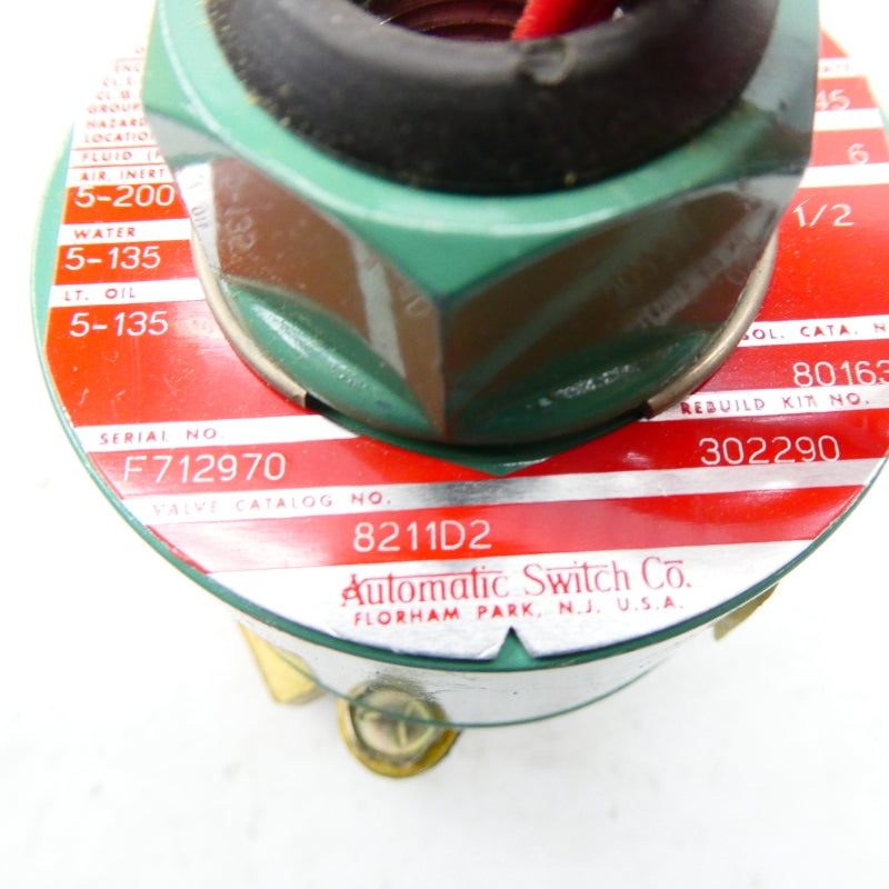 ASCO 8211D2 110/120V 5-135PSI 1/2" NSNP