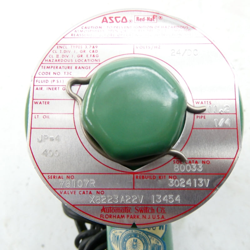 ASCO X8223A22V13454 24VDC 1/4" NSNP