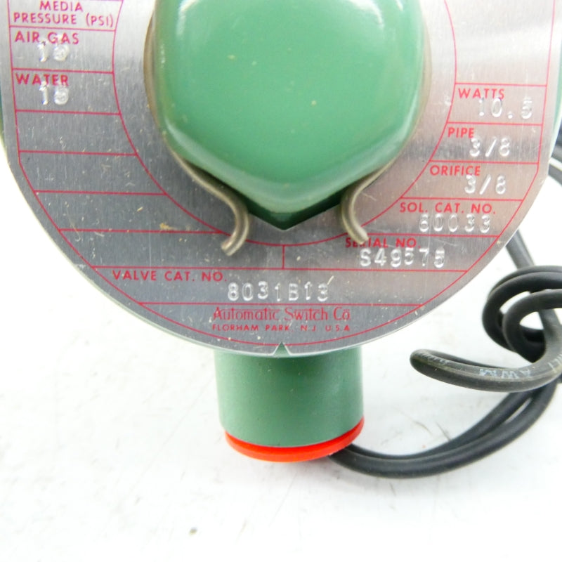 ASCO 8031B13 110/120V 15PSI 3/8" NSMP