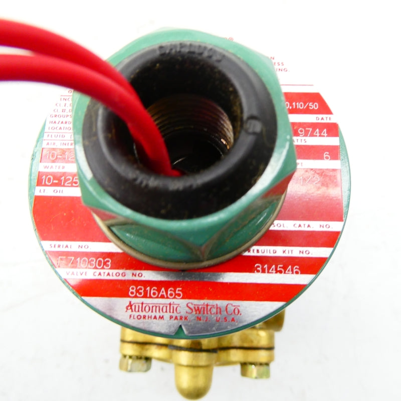 ASCO 8316A65 110/120V 10-125PSI 1/2" NSMP