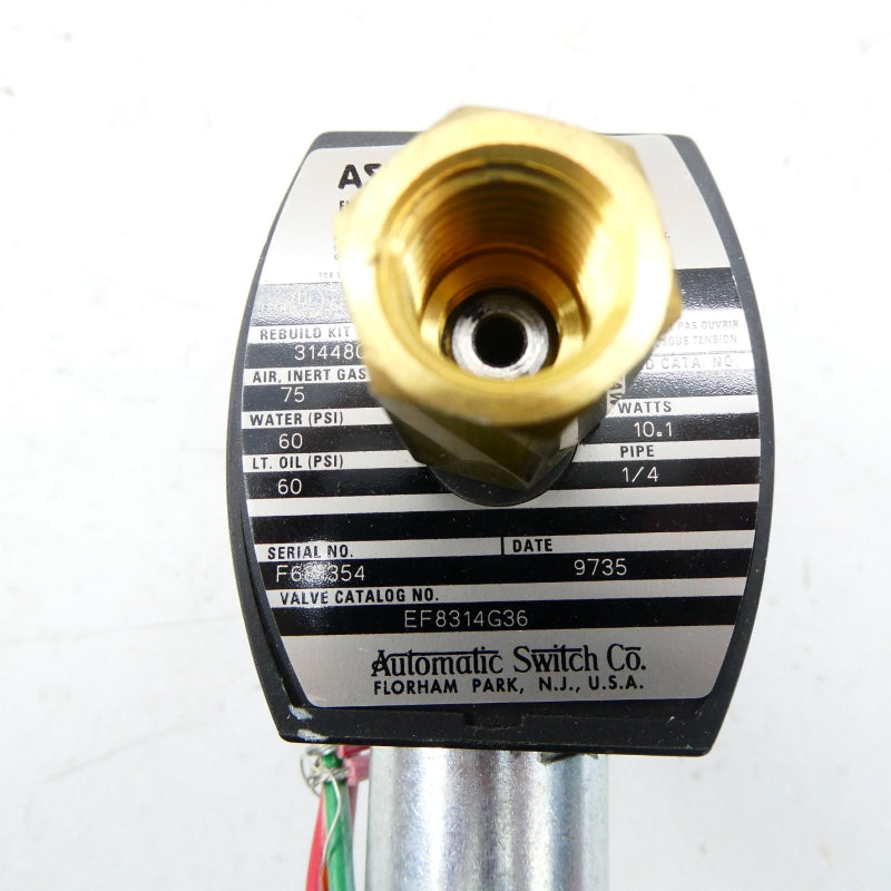 ASCO EF8314G36 110/120V 60-75PSI 1/4" NSNP