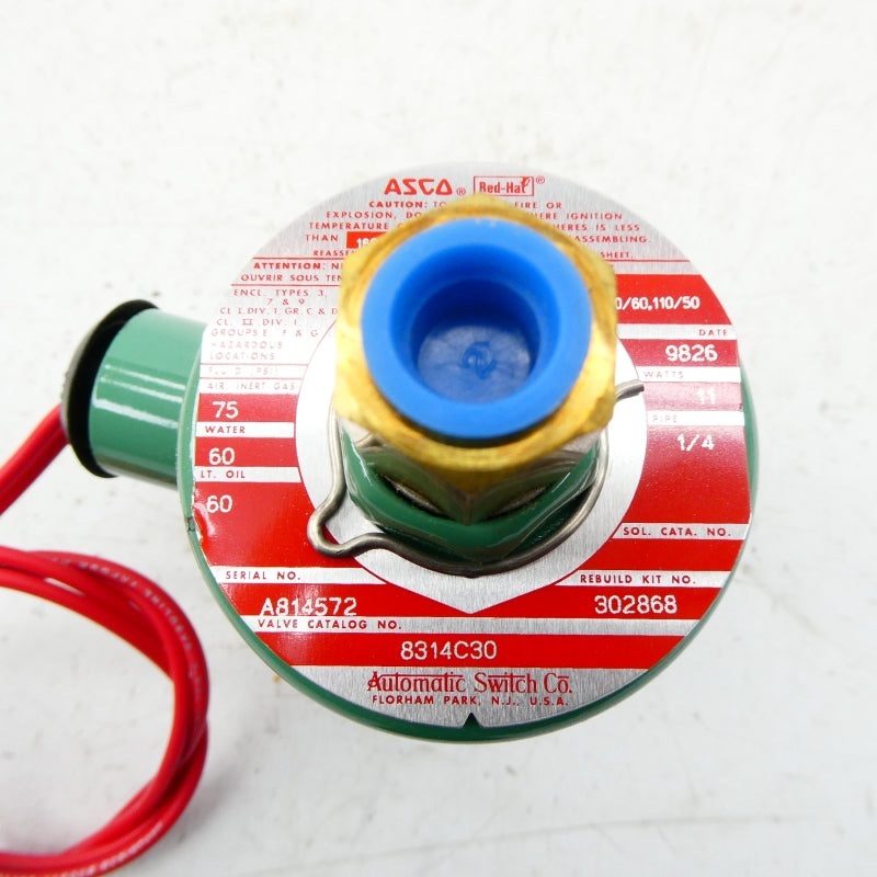 ASCO 8314C30 110/120V 60-75PSI 1/4" NSNP