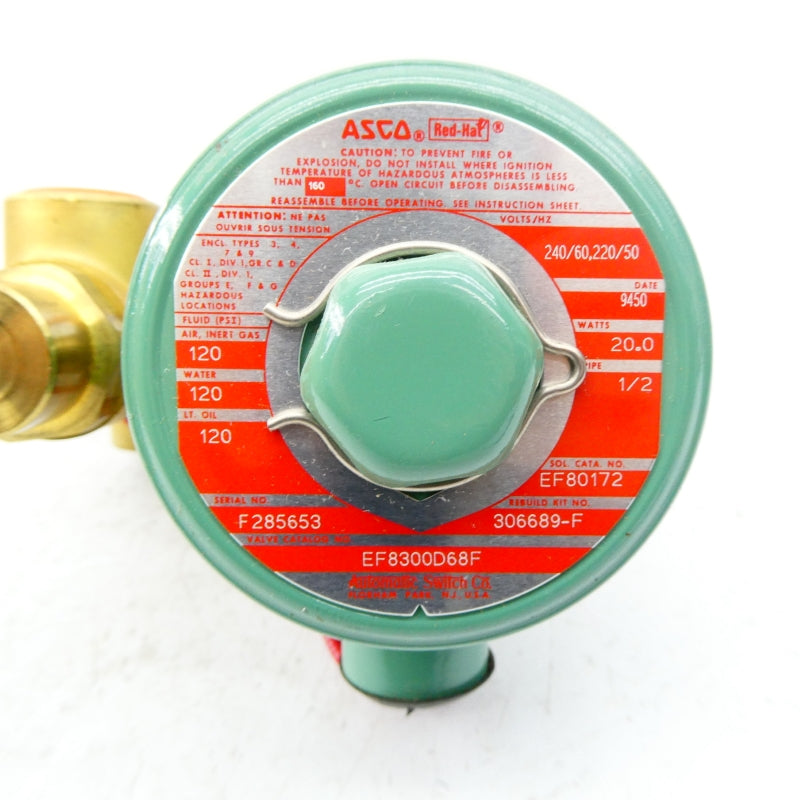ASCO EF8300D68F 220/240V 120PSI 1/2" NSNP