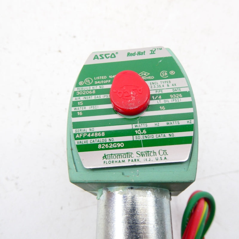ASCO 8262G90 24VDC 15-16PSI 1/4" NSNP