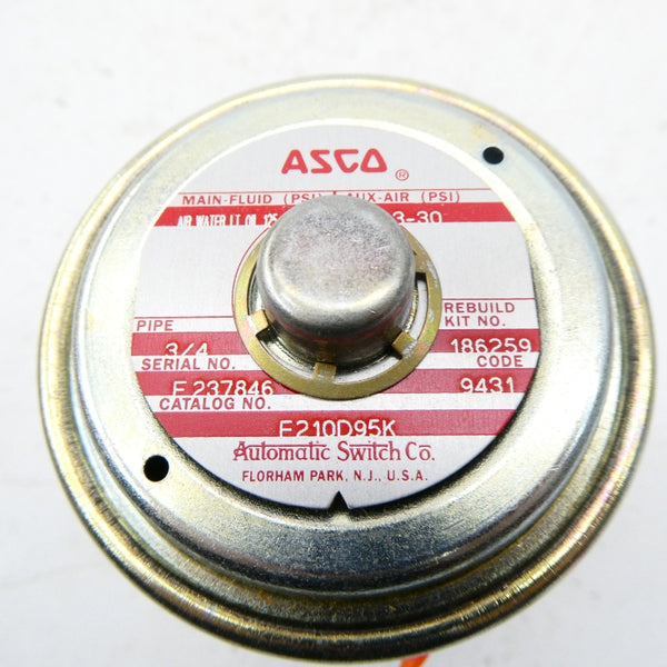 ASCO F210D95K 3-30PSI 3/4" NSMP