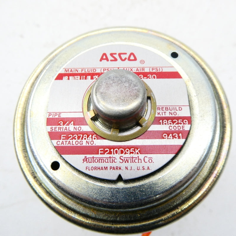 ASCO F210D95K 3-30PSI 3/4" NSMP