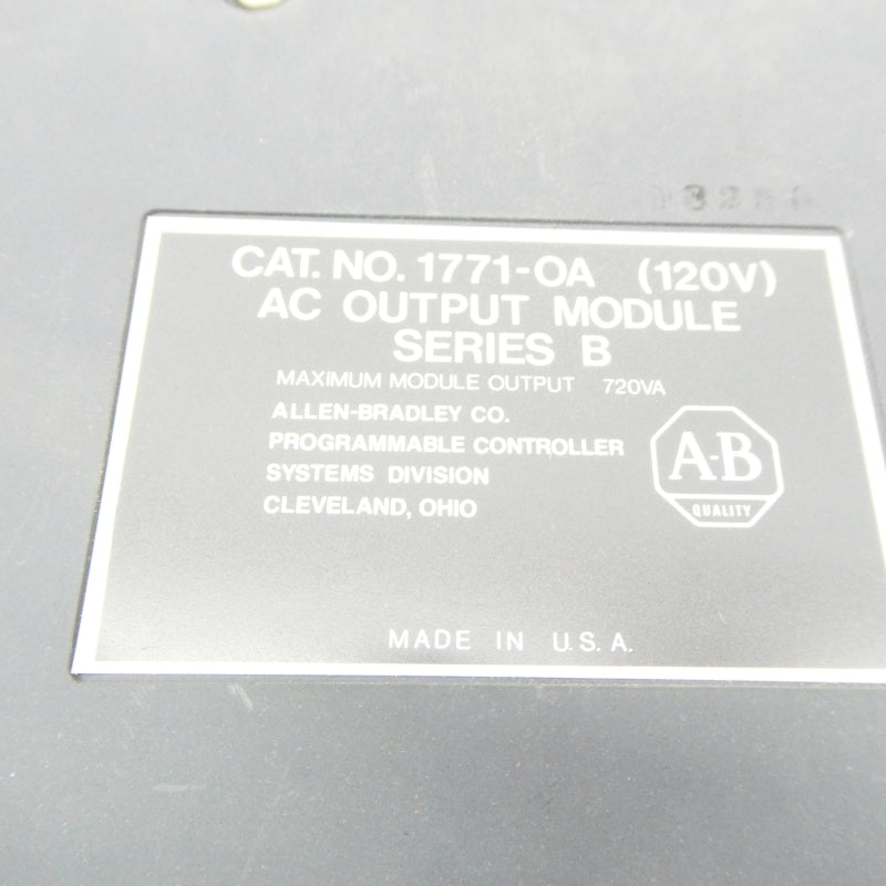 ALLEN BRADLEY 1771-OA SER. B 120VAC NSNP