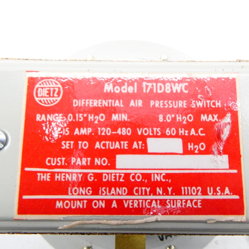 DIETZ 171D8WC 120-480V 15A NSNP