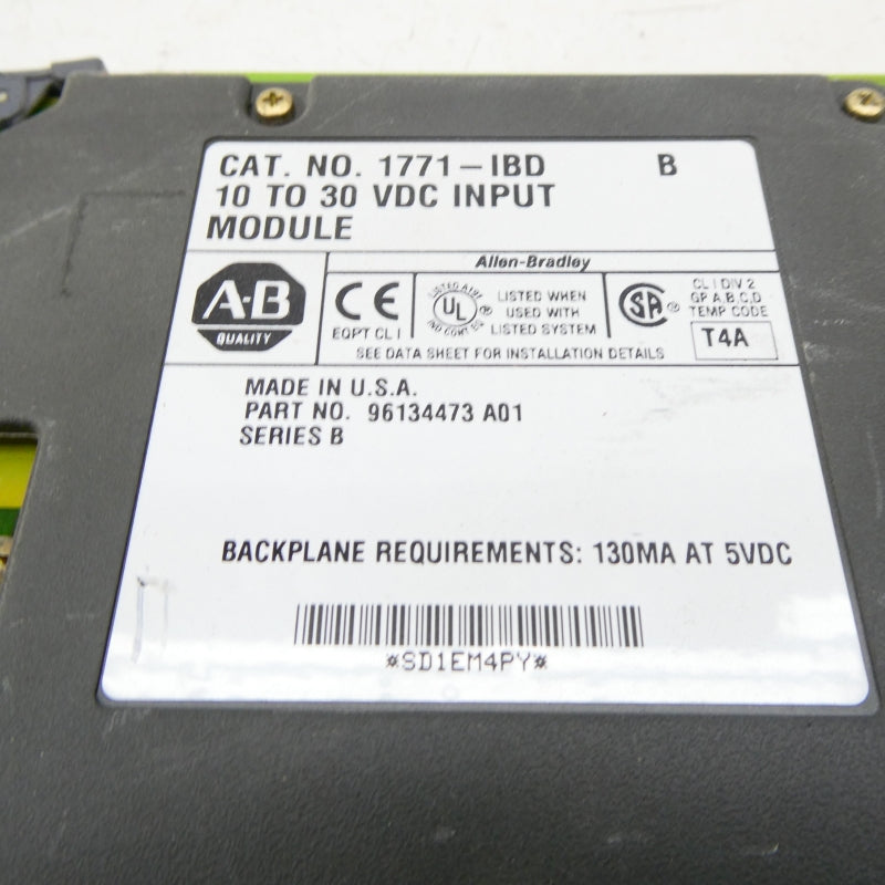 ALLEN BRADLEY 1771-IBD SER. B 10-30VDC NSNP