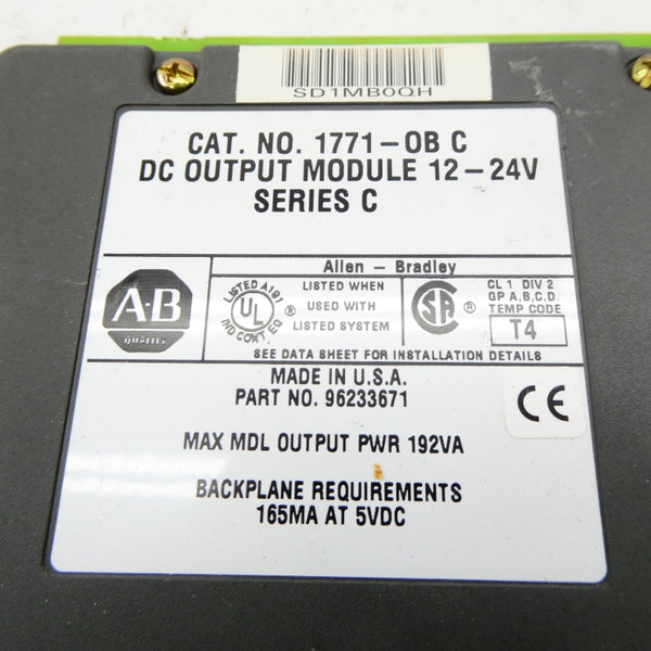 ALLEN BRADLEY 1771-OB SER. C 12-24V NSNP