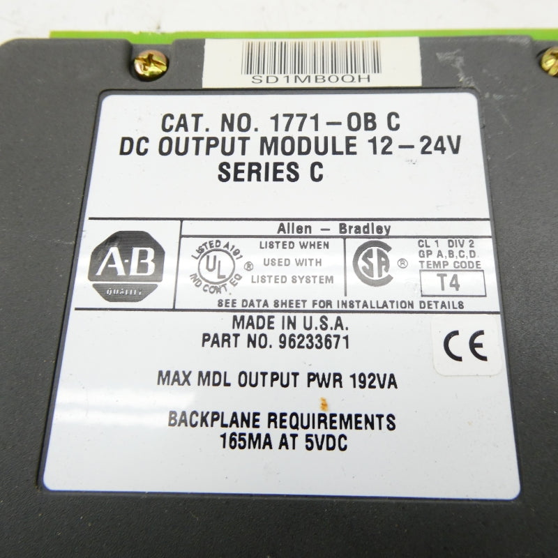 ALLEN BRADLEY 1771-OB SER. C 12-24V NSNP