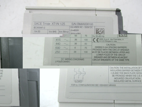 ABB XT1N125 690VAC NSNP