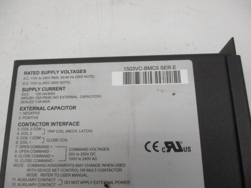 ALLEN BRADLEY 1503VC-BMC5 SER. E 110-240V NSNP