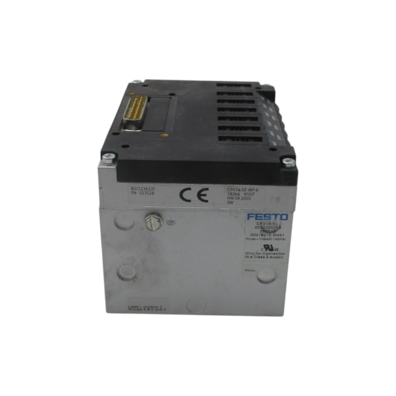 FESTO CPV14-VI 18210 W/ CPV14-GE-MP-6 18264 145PSI NSNP