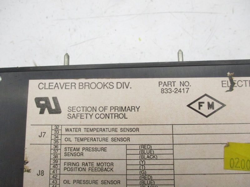 CLEAVER BROOKS 833-2417 UNMP