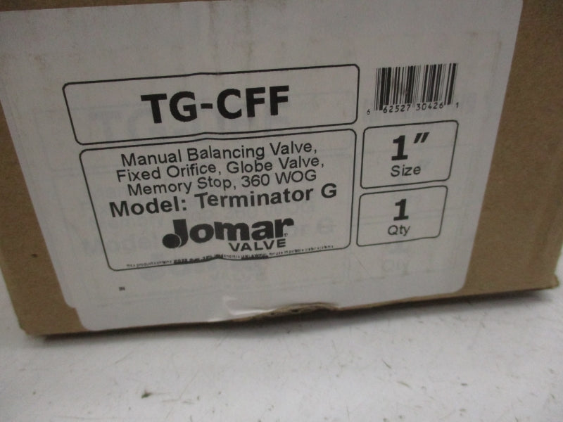JOMAR VALVE TG-CFF 1" NSMP