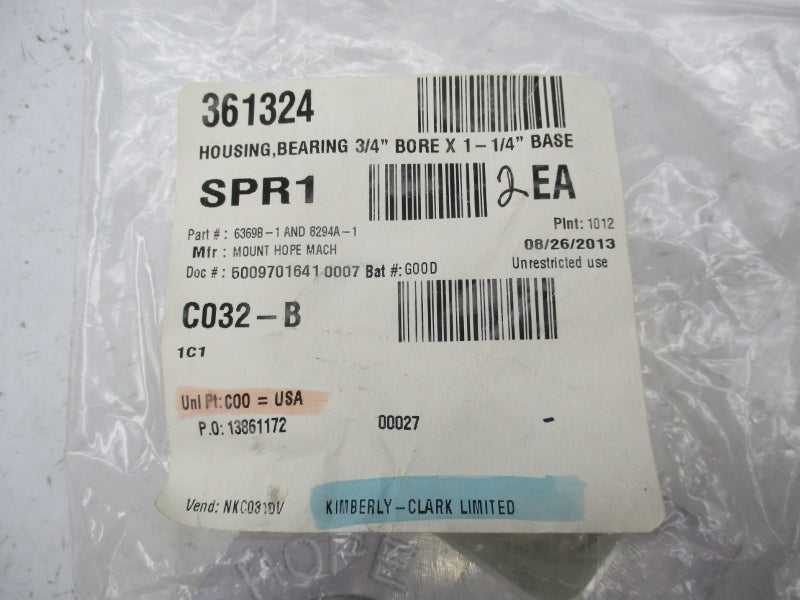 KIMBERLY CLARK C032-B SPR1 3/4" (PKG OF 2) NSMP