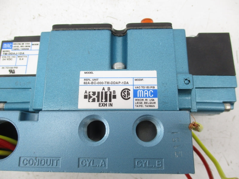 MAC 82A-BC-000-TM-DDAP-1DA 24VDC 150PSI (AS PICTURED) NSNP