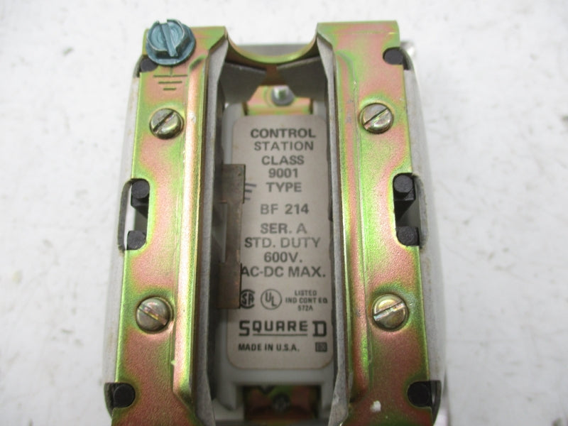 SQUARE D 9001BF214 SER. A 600VAC/DC NSNP