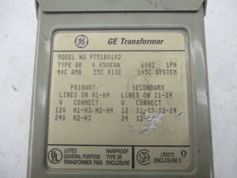 GENERAL ELECTRIC 9T51B0102 240V UNMP