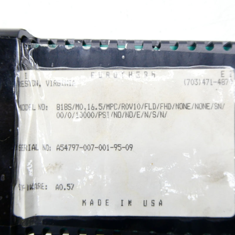 EUROTHERM 818S/M0.16.5/MPC/R0V10/FLD/FHD/NONE NSNP