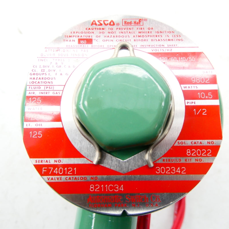 ASCO 8211C34 110/120V 125PSI 1/2" NSNP