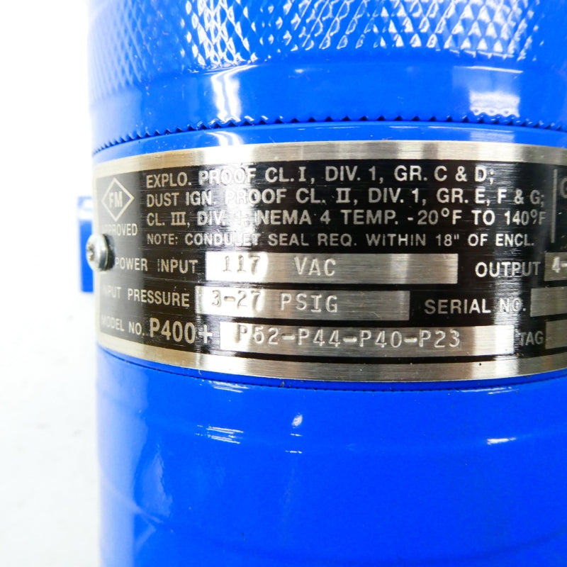 GW DAHL P400+P52-P44-P40-P23 117VAC 3-27PSI NSNP