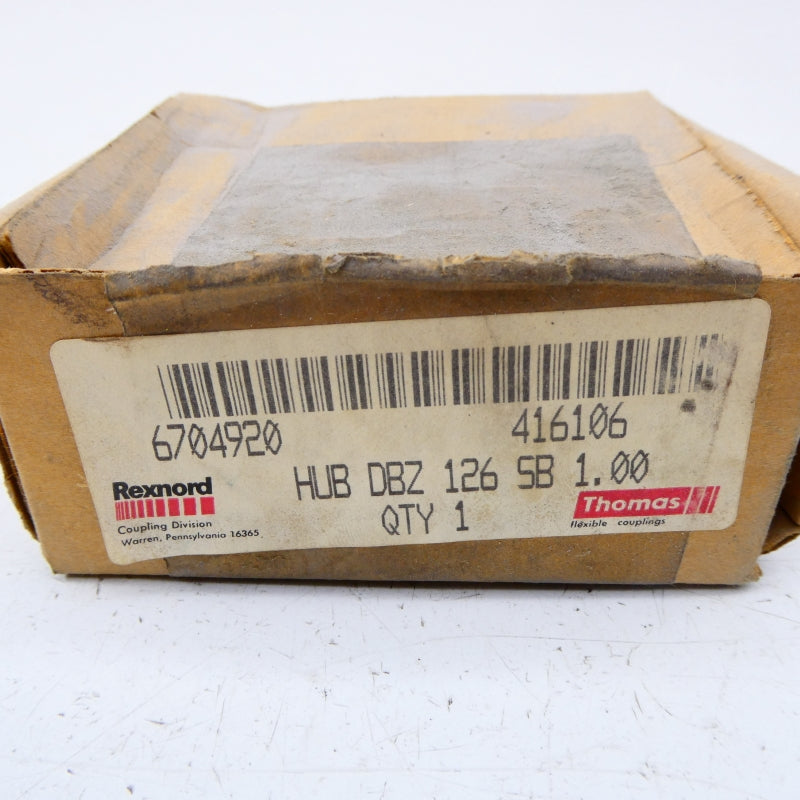 REXNORD HUBDBZ126SB1.00 6704920 NSMP