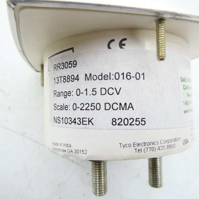 TYCO ELECTRONICS 016-01 0-2250DCMA NSNP
