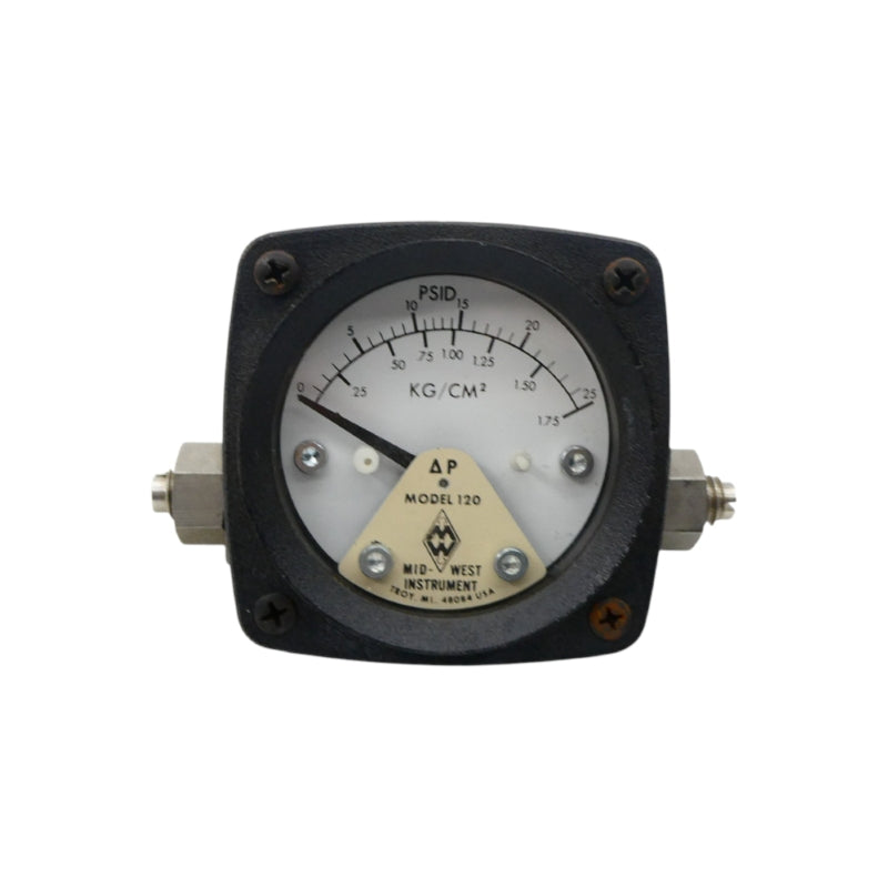 MID-WEST INSTRUMENT 120 0-25PSI NSNP