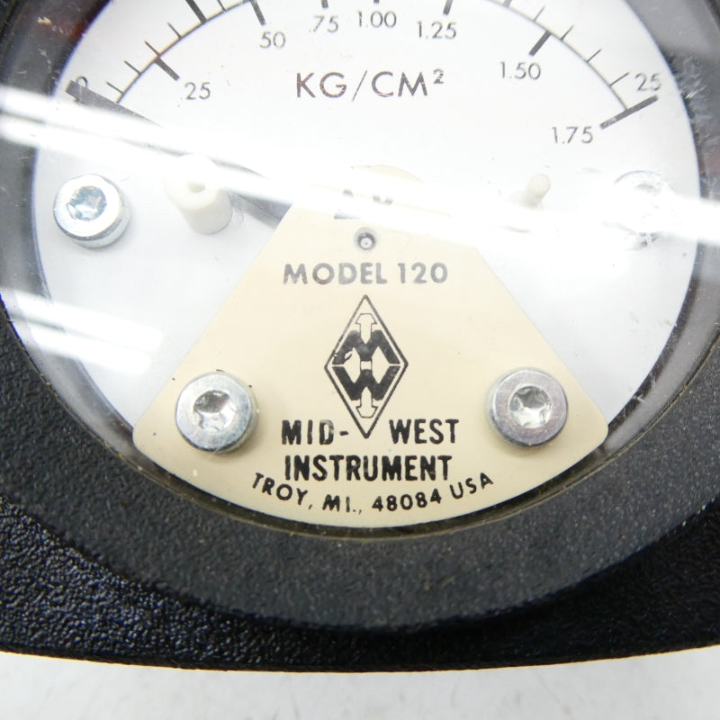 MID-WEST INSTRUMENT 120 0-25PSI NSNP