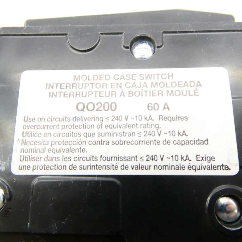 SQUARE D QO20060 240V 60A NSNP