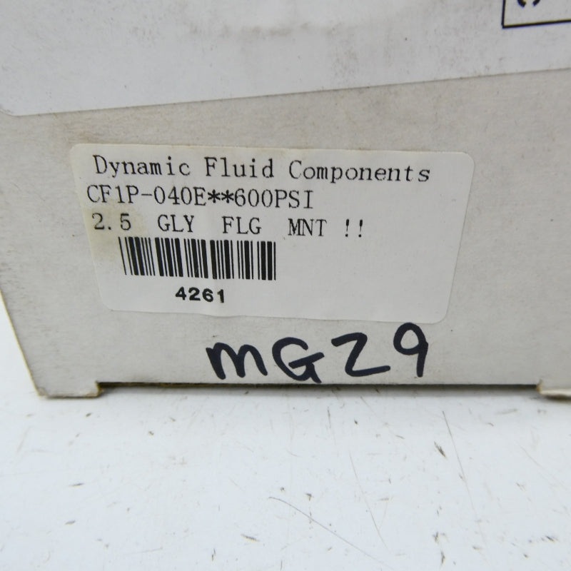 DYNAMIC FLUID COMPONENTS CF1P-040E 600PSI NSMP