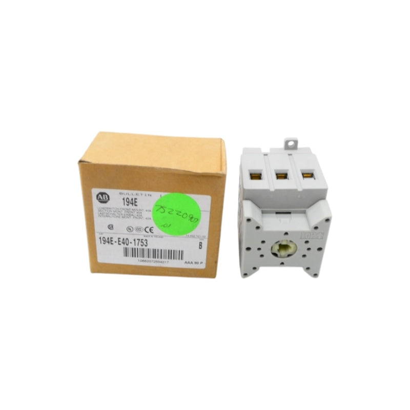 ALLEN BRADLEY 194-E40-1753 SER. B (BR/WH) NSMP