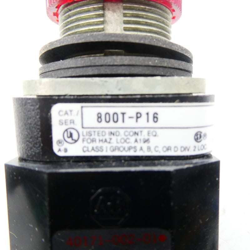 ALLEN BRADLEY 800T-P16 SER. T 120V (BK/YL) NSMP