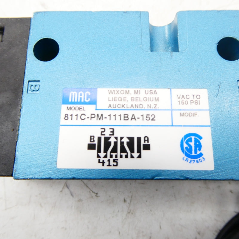 MAC 811C-PM-111BA-152 110/120V 150PSI NSMP