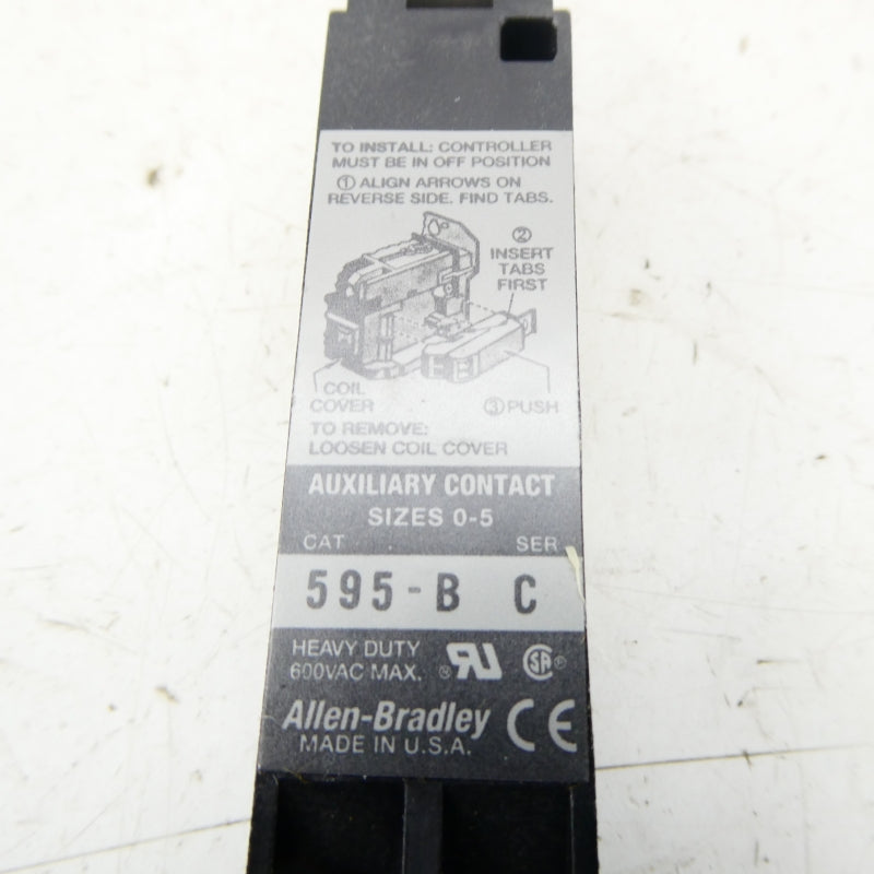 ALLEN BRADLEY 595-B SER. C 600VAC (GY/BL) NSMP