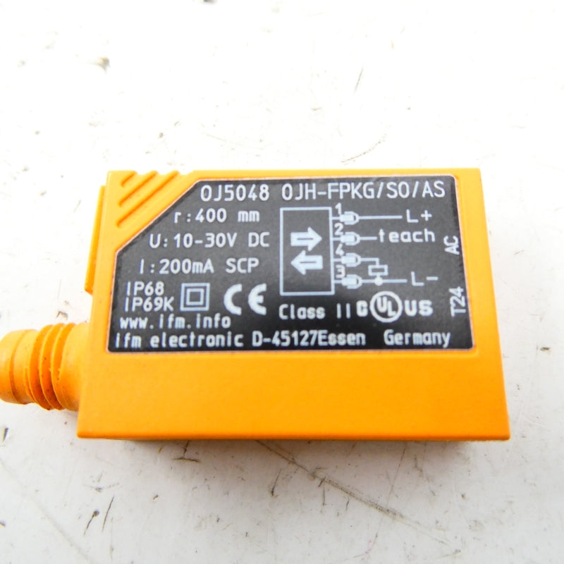 IFM EFECTOR OJ5048 OJH-FPKG/SO/AS 10-30VDC NSMP