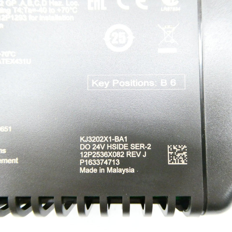 EMERSON KJ3202X1-BA1 12P2536X082 24VDC REV. J NSMP