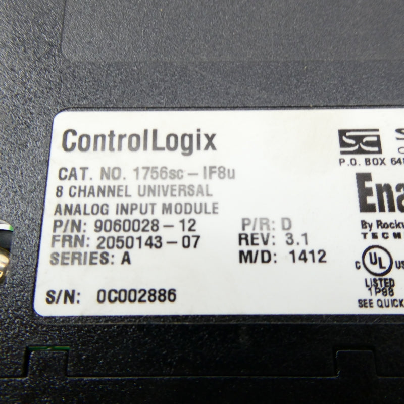 SPECTRUM 1756SC-IF8U SER. A 24VDC REV. 3.1 (NO DOOR/NO TERMINAL) NSNP