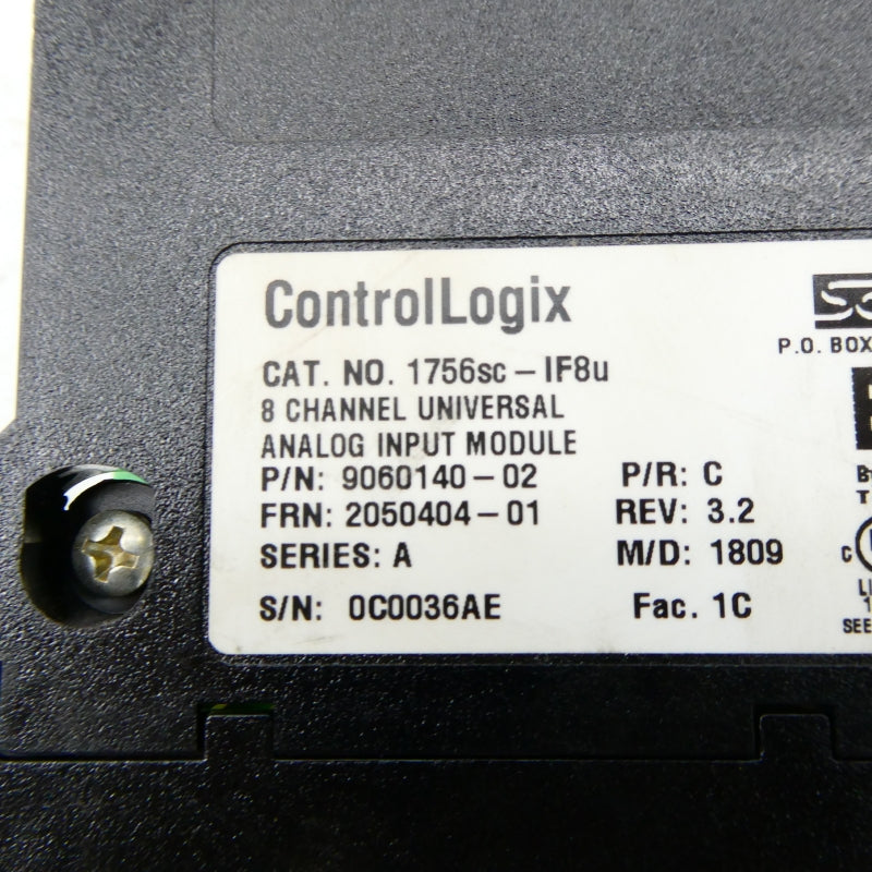 SPECTRUM 1756SC-IF8U SER. A 24VDC REV. 3.2 NSNP