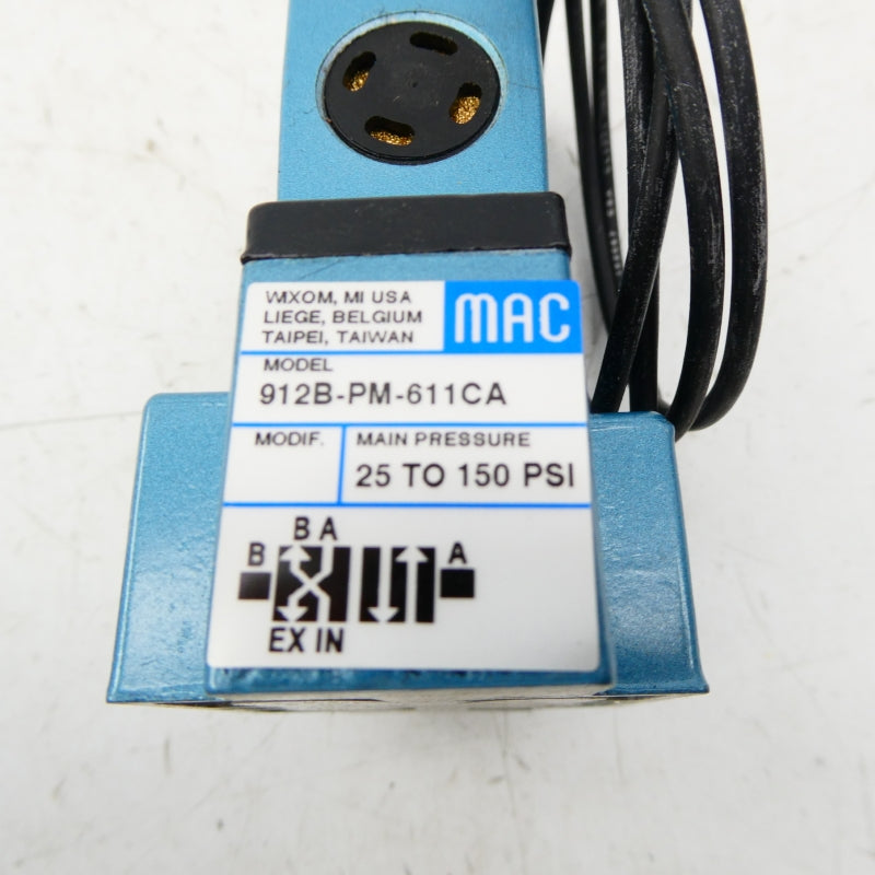 MAC 912B-PM-611CA 24VDC 25-150PSI NSMP