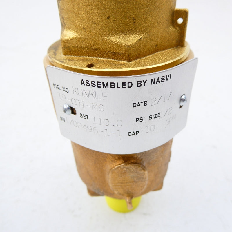 KUNKLE 19-C01-MG 110.0PSI 1/2" NSNP