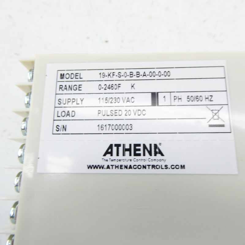 ATHENA 19-KF-S-0-B-B-A-00-0-00 115/230VAC NSNP
